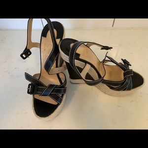 Louboutin Wedge Espadrilles